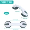 JOLIGAEA Pack of 2 Grab Bars with Suction Cup, Shower