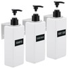 Segbeauty Shampoo Bottles for Filling, 500 ml, Pack of 3