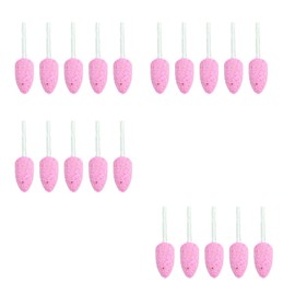 20 Pieces Whetstone Bits, Polishing Abrasive Rotary Tools Accessories with 3mm Mandrel for Sanding, Cleaning and Carving - 6mm Round Head