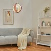 MiniSun | Modern Purple and Cream Fabric Cocoon Globe Style