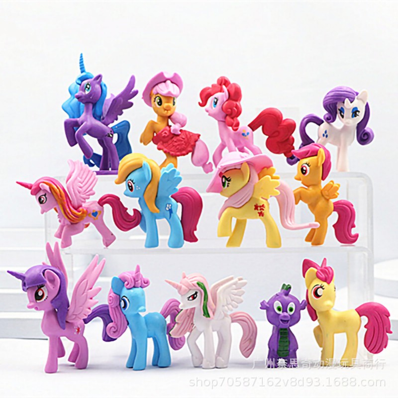 Pony Toy Figure Princess Style Foal Model Multicolor Model Display