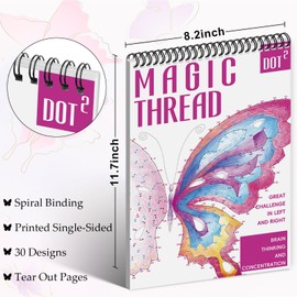 Libro para Colorear para Adultos, Cuaderno de Actividades para Colorear Adultos con 30 Diseños, Libro de Unir Puntos para Relajación y Alivio del Estrés, Regalo de Mindfulness para Adultos