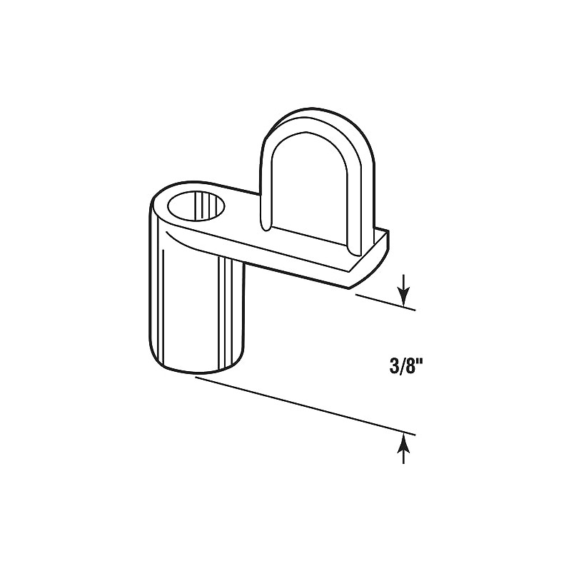 Prime-Line L 5838 Screen Clips, 3/8 In., Diecast, White, with