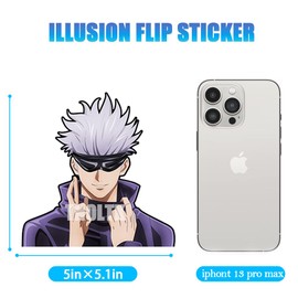3D Motion Anime Car Decals Waterproof Stickers Anime Bumper Stickers for Car Automotive Laptop Window Skateboard Kids(J-12)