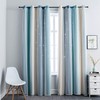 FANLI - Cortinas opacas con diseño de arco iris degradado,