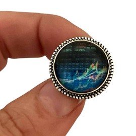 Wall Street Stock Market Trader Finance Lapel Tie Pin Cufflinks Cuff Link for Men Stock Broker
