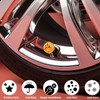 MEAJOO 4PCS Dice Tire Valve Stem Caps, Wheels Tire Air