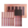 6 Matte Lipstick with 6 Lipliners Durable Lip Gloss Long-Lasting
