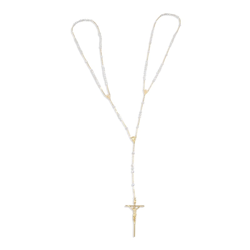 Venerare Rosario de boda de cristal católico