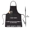 Print4U Grumpy Old Men BBQ Cooking Funny Novelty Apron Black