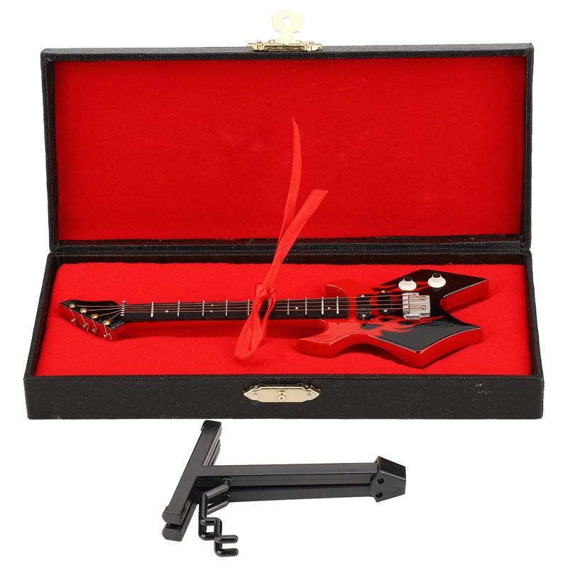 Mini Bass Simulation Classical Decorative Instrument Collection Miniature Guitar Model