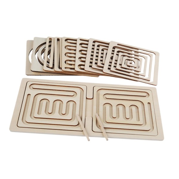 Maze Board Game Toy Pen Control Training Board Brain Fine
