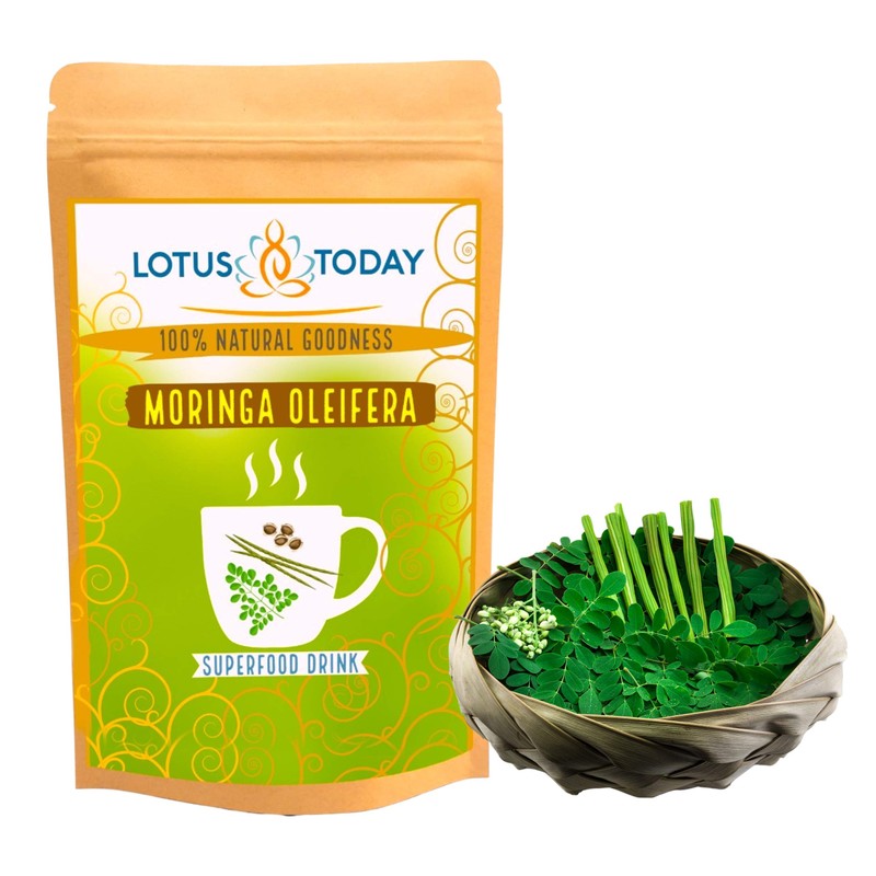 Lotus Today Herbs, Pure Moringa Leaves, for Salad Topping, Herbal