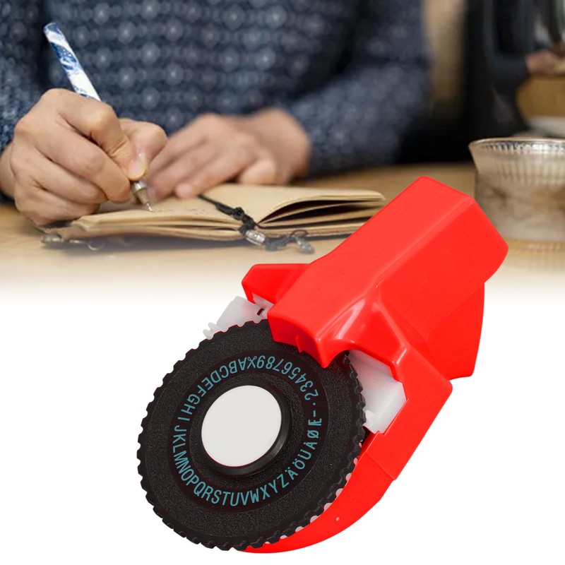 Embossing Label Maker Machine Mini Portable Ergonomic Handheld Manual Label