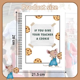 Iyrtss If You Give Your Teacher a Cookie Book, [1 Pack] Teacher Appreciation Book Gifts for Male Teachers, Creative & Thoughtful Christmas Gift for Best Male Teacher