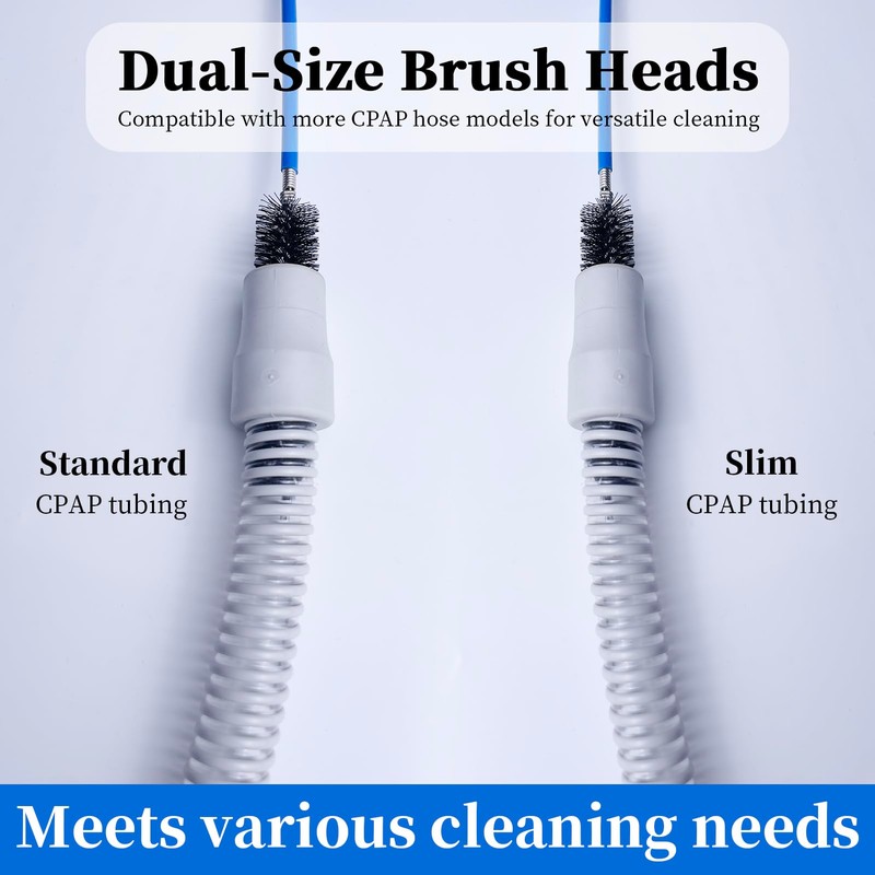 Thickened CPAP Hose Cleaner Brush Kit – Anti-Bending Dual-Ended Long