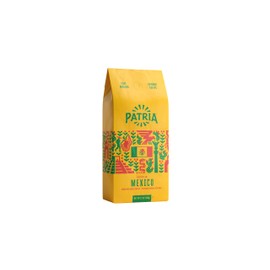Patria Mexico Medium Dark Roast Ground Coffee, 12oz Bag (Pack of 1)