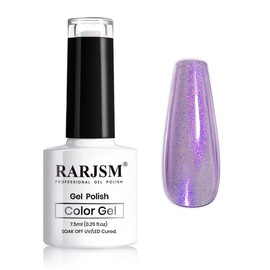 RARJSM RARJSM Pearl Glitter Gel Polish,Shell Glitter Gel Nail Polish,Reflective Sparkle Shiny Clear Pastel Nail Gel Need Cured With UV Led Nail Lamp 1 Piece 7.5ml Nail Art Manicure