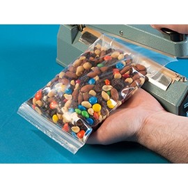 12" x 15" x 2 mil Clear Plastic Tamper-Evident Bags with Perforated Tear Strip Above Zip Top (Case of 1,000)