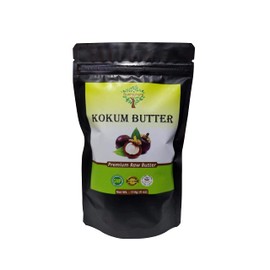 SunNature Kokum Butter - Light, Firm Butter, Use to Make Soap, Lotion Bars, Lip Balm, Body Butter - Scent-Free (4 Oz)