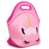 Moonmo Cute Unicorn Face Diamond Bling Waterproof Pink School Backpack