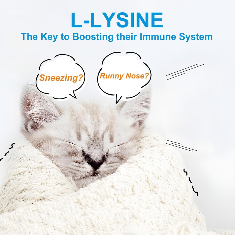 ALIVO L-Lysine for Cats, Lysine Powder for Cats Support Immune