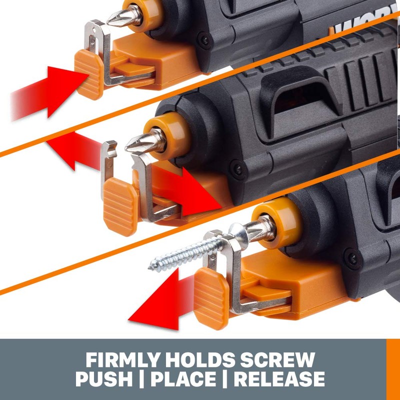 Worx 4V Electric Screwdriver, Rechargeable Cordless Power Screwdriver Set with