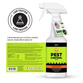Nature's Dome Pest Control Starter Kit – Makes 3 Bottles (16 oz Each) – Eco-Friendly, Plant-Based Formula for Ant, Roach, Spider, Fly, Flea & Insect Control – Child & Pet Safe for Indoor/Outdoor Use