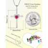 JIWOY Cross Necklace 925 Sterling Silver Religious Pendant Crucifix Heart