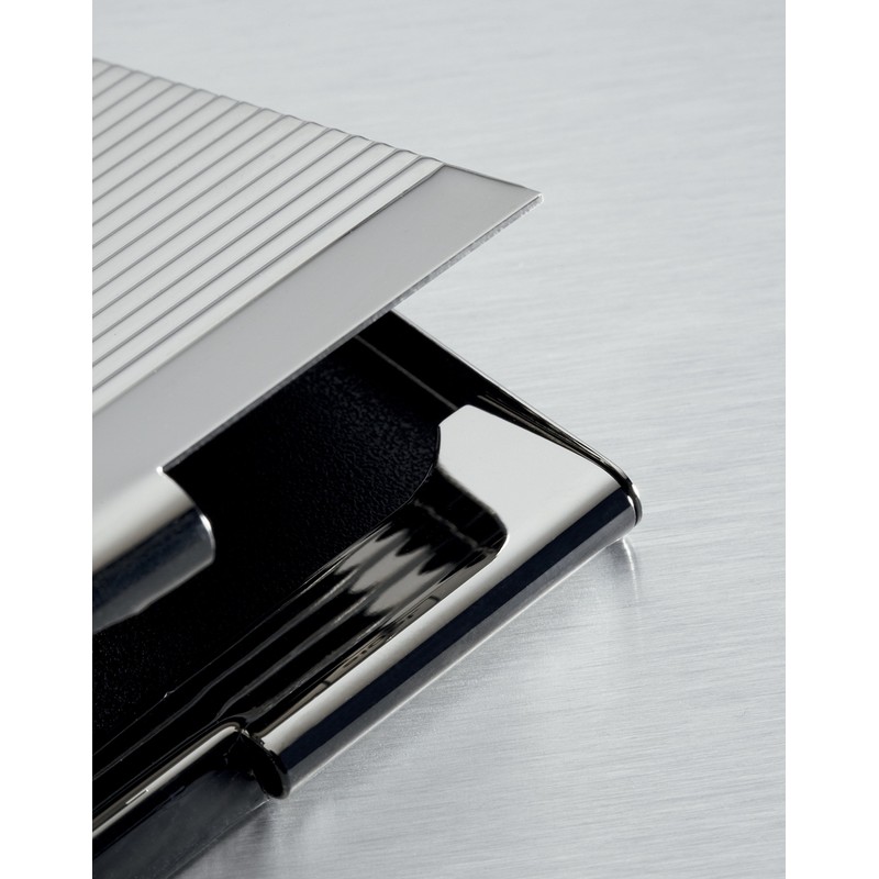 SIGEL VZ130 Visitenkarten-Etui, silber glänzend, Chrom, 21