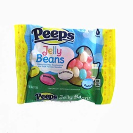 Peeps (1 Bag) Easter Jelly Beans Candy - 4 Flavors - Lemon, Strawberry, Marshmallow, Blueberry - 4 oz / 113 g