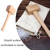 Wooden Mallet Multipurpose Ice Mallet Expert Beech Wood Mallet for