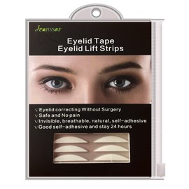 Jeanssar 4MM Eyelid Tape, Invisible One-sided Sticky Eyelid lift Strips, Breathabe Eyelid Correction Stripers, Instant Eye lid Lift Without Surgery, for Hooded, Uneven, Mono-eyelids