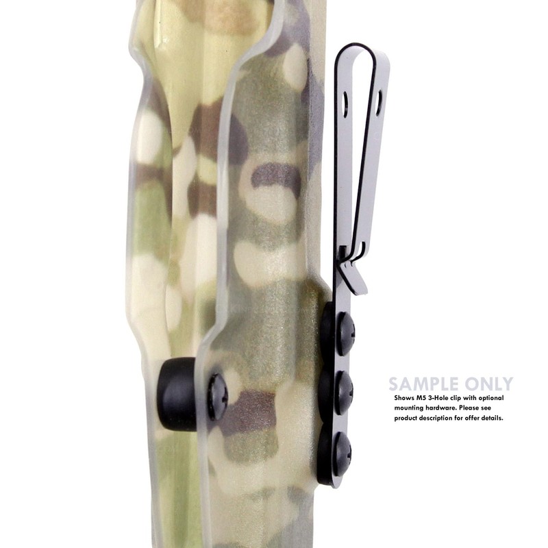 [2 Pack w/Hardware] HolsterSmith Universal Metal Belt Clip for Holster