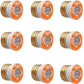 Bussmann BP/TL-20 20 Amp Time Delay, Loaded Link Edison Base Plug Fuse, 125V UL Listed Carded, 3 Blister Pack of 3 fuses (9 fuses Total)