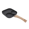 3 in 1 Breakfast Pan Prevents Stick Heat Resistant Divided