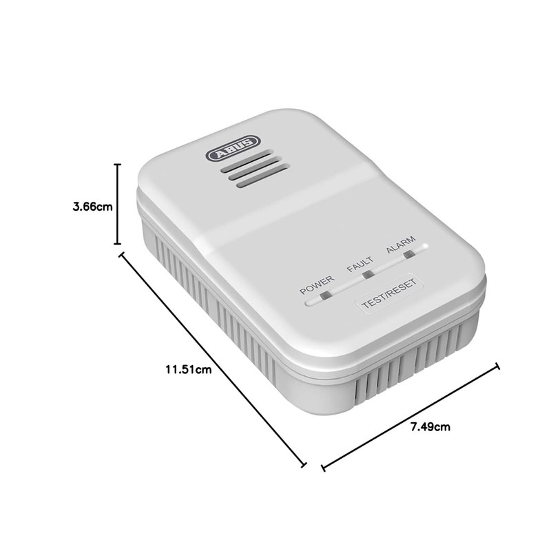 ABUS gas detector GWM100ME for gas heaters - natural gas