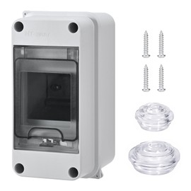 Szaboviktoria Surface-Mounted Fuse Box with 3 Modules, Surface-Mounted Distribution Box, IP65, Sub-Distribution Surface-Mounted, Small Distribution Box Surface-Mounted, for Garden or Outdoor Use