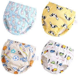 Toddler Potty Training Pants 4 Pack,Cotton Training Underwear Size 2T,3T,4T,Waterproof Underwear for Kids Blur 2T
