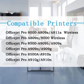 ColorPrint Compatible 940XL Ink Cartridges Replacement for HP 940 XL Ink Cartridge for Office Jet Pro 8500A 8000 8500 Machine A910a A809a A811a A909a A910n Printer (Cyan, Magenta, Yellow, 3-Pack)