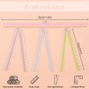 Folding Ruler, 4PCS Foldable Ruler, 30cm Fold Transparent Straight Ruler,
