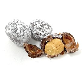 Dulcefina chocolate and Sweets, Milk Chocolate Praline Peanuts - Powder Sugar Dusted (2 Lbs)