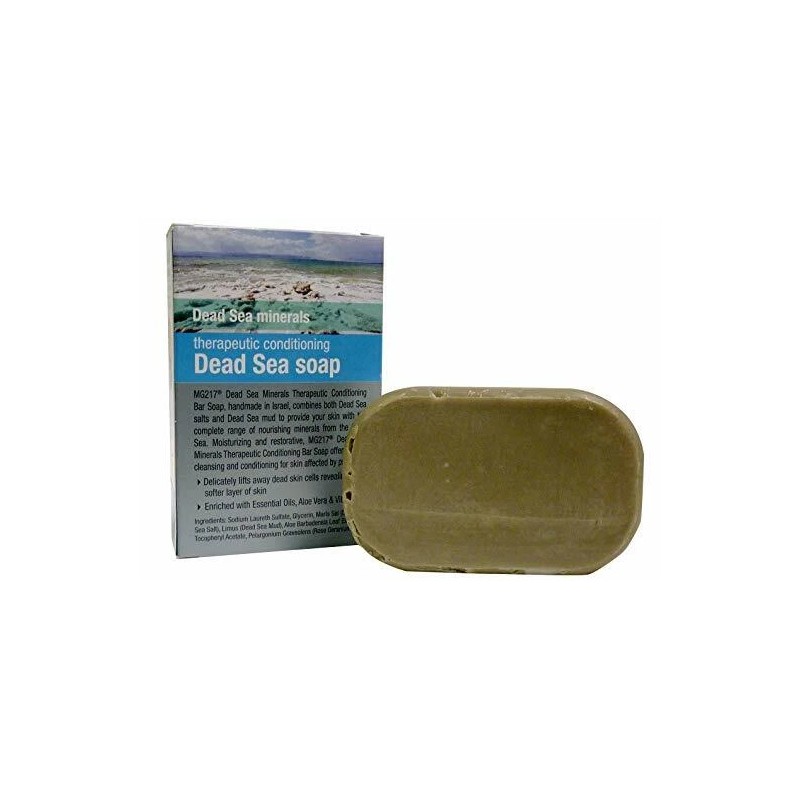 MG217 Psoriasis Dead Sea Mud and Salt Dual Bar Soap