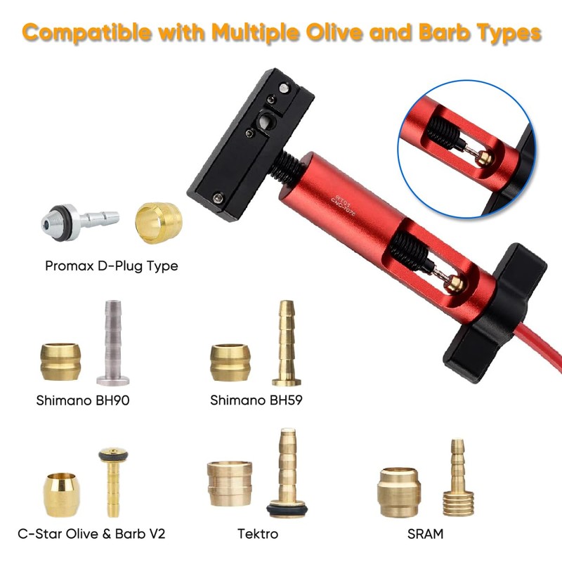 BESNIN Hydraulic Brake Hose Kit with 2-in-1 Cutter & Barb