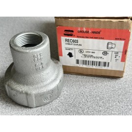 Crouse-Hinds NEW Crouse-Hinds REC603, Explosionproof Conduit Reducing Iron Coupling, 2" x 1"