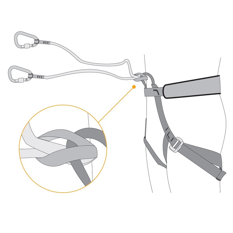 Singing Rock - SPORT Elastic Bungee Ice Axe Cord, Unisex