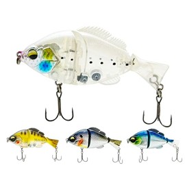 Luna Hisano Lures B・B・H 100 3 Joint Sinking Big Bait Black Bass Sea Bass Plug Fishing (Maysardine)