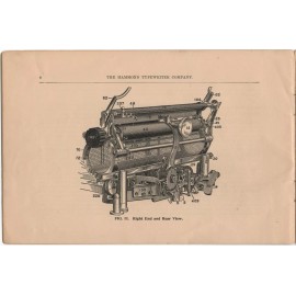 Hammond No.2 Typewriter Instruction Manual Antique User  Repro Antique Vtg