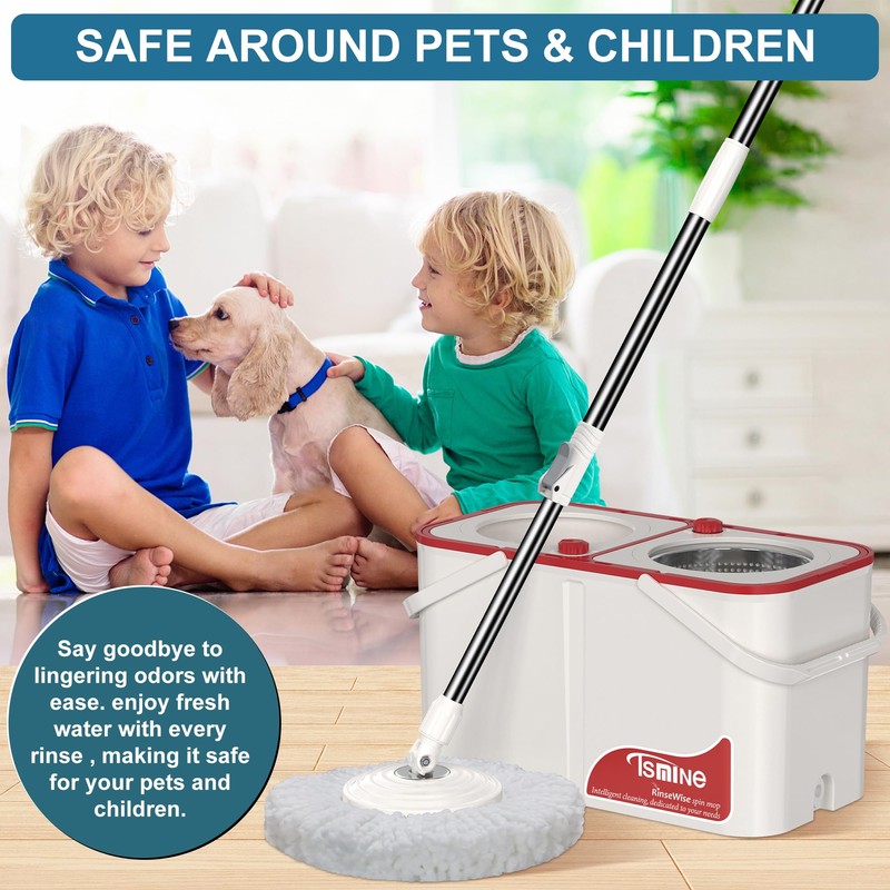Gen 1 Large-Capacity Spin Mop and Bucket – for Big