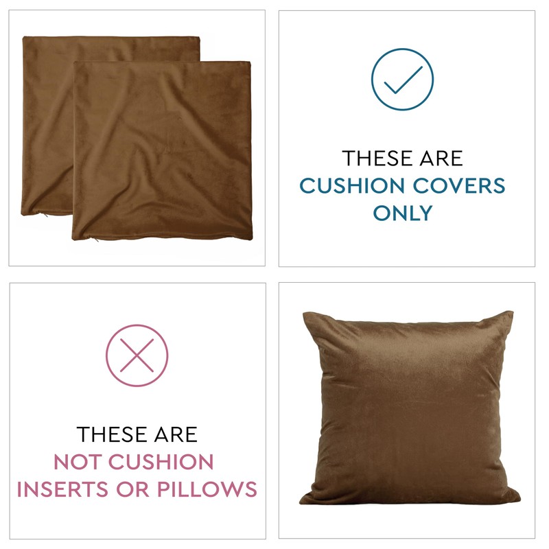 Encasa Christmas New Year VELVET Cushion Covers 2pc Set (50